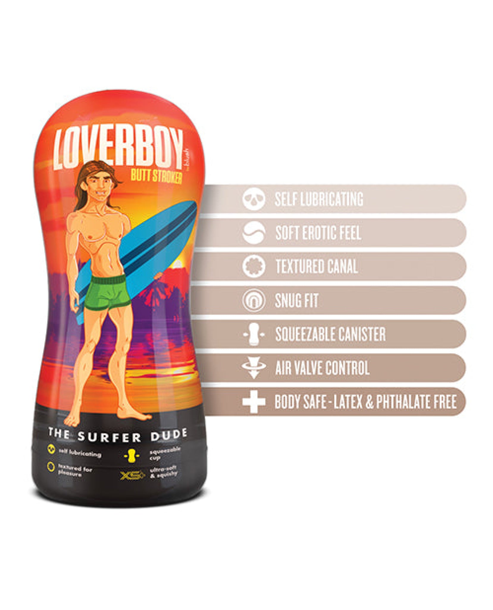 Blush Loverboy The Surfer Dude - Beige Blush Novelties
