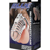 Blue Line Deluxe Chastity Cage - Silver Blue Line
