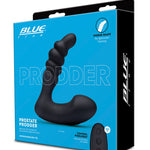 Blue Line Vibrating Prostate Prodder W-remote - Black Blue Line