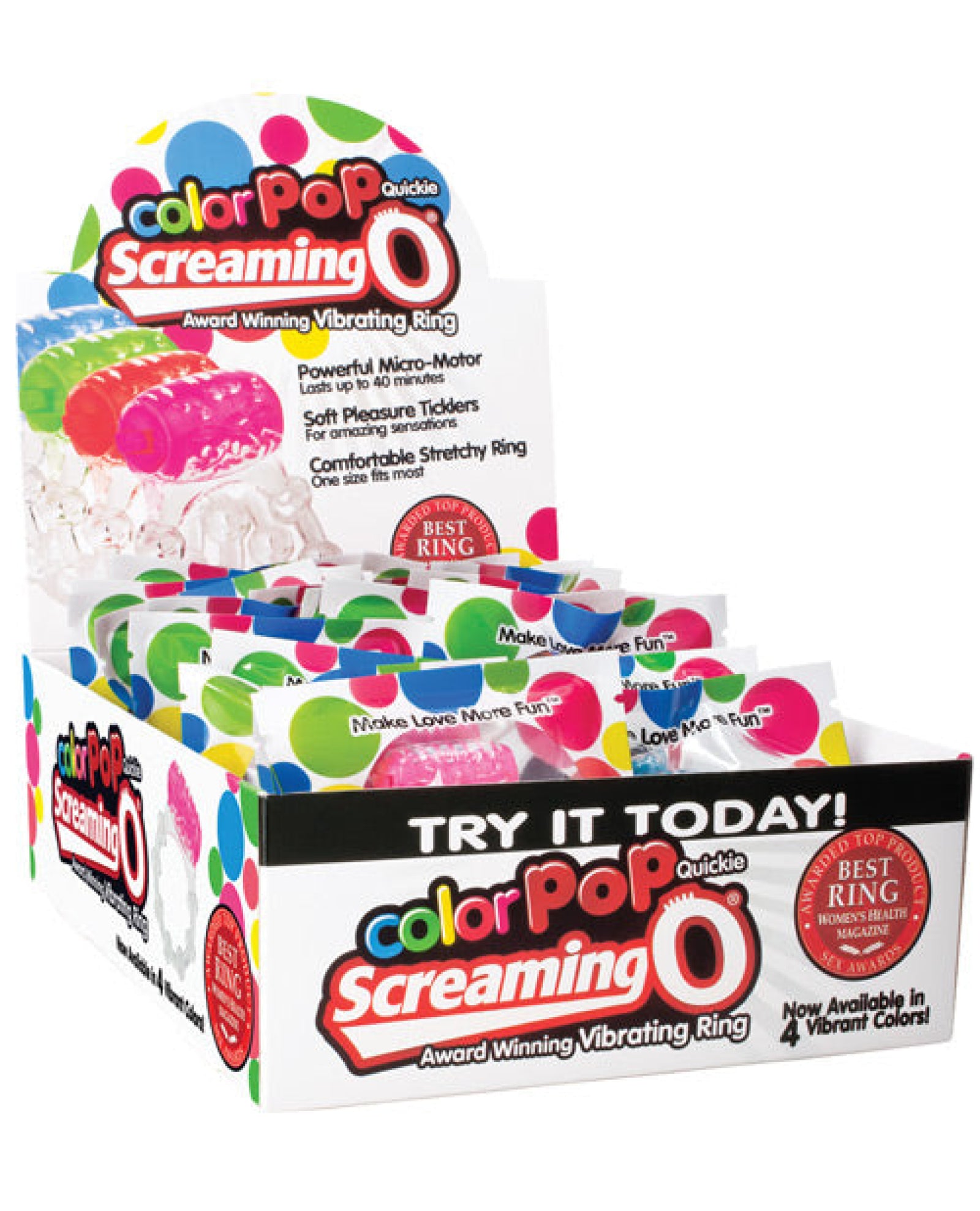 Screaming O Color Pop Quickie - Asst. Colors Box Of 24 Screaming O