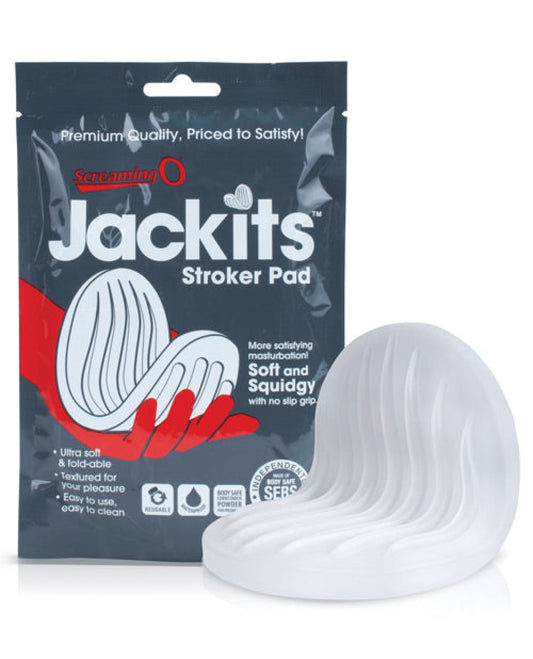 Screaming O Jackits Stroker Pad - Clear Screaming O