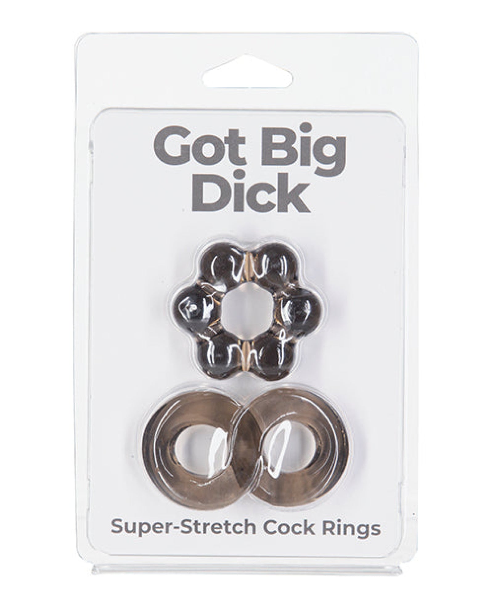 Got Big Dick 2 Pack Cock Rings - Black BMS