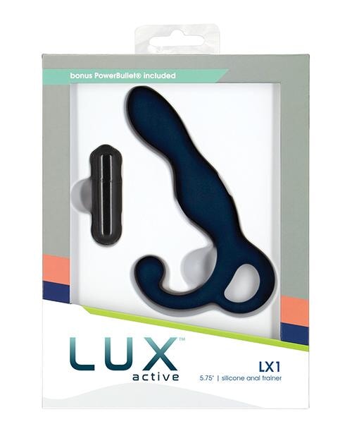 Lux Active Lx1 5.75" Silicone Anal Trainer - Dark Blue BMS