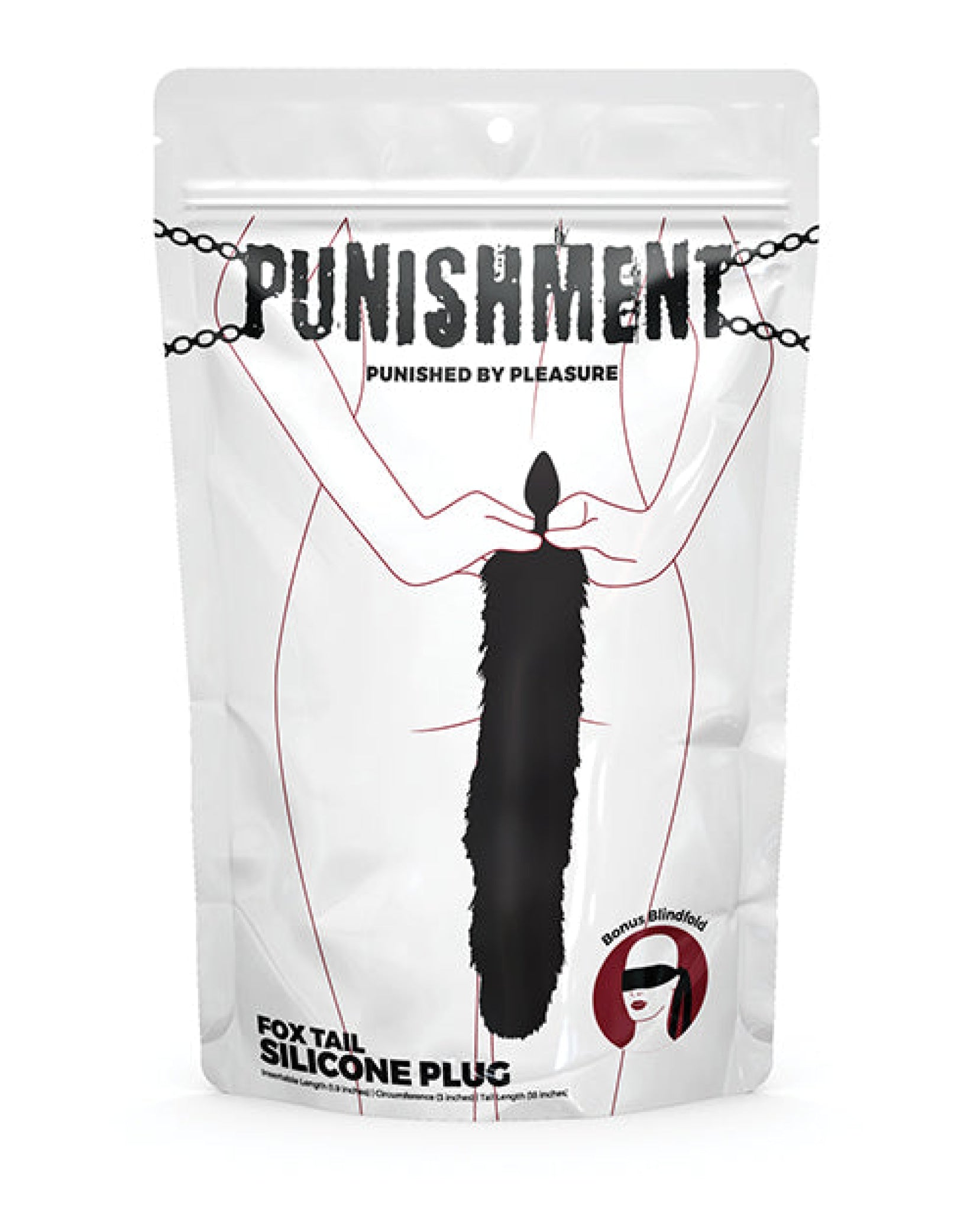 Punishment Fox Tail Plug - Black BMS