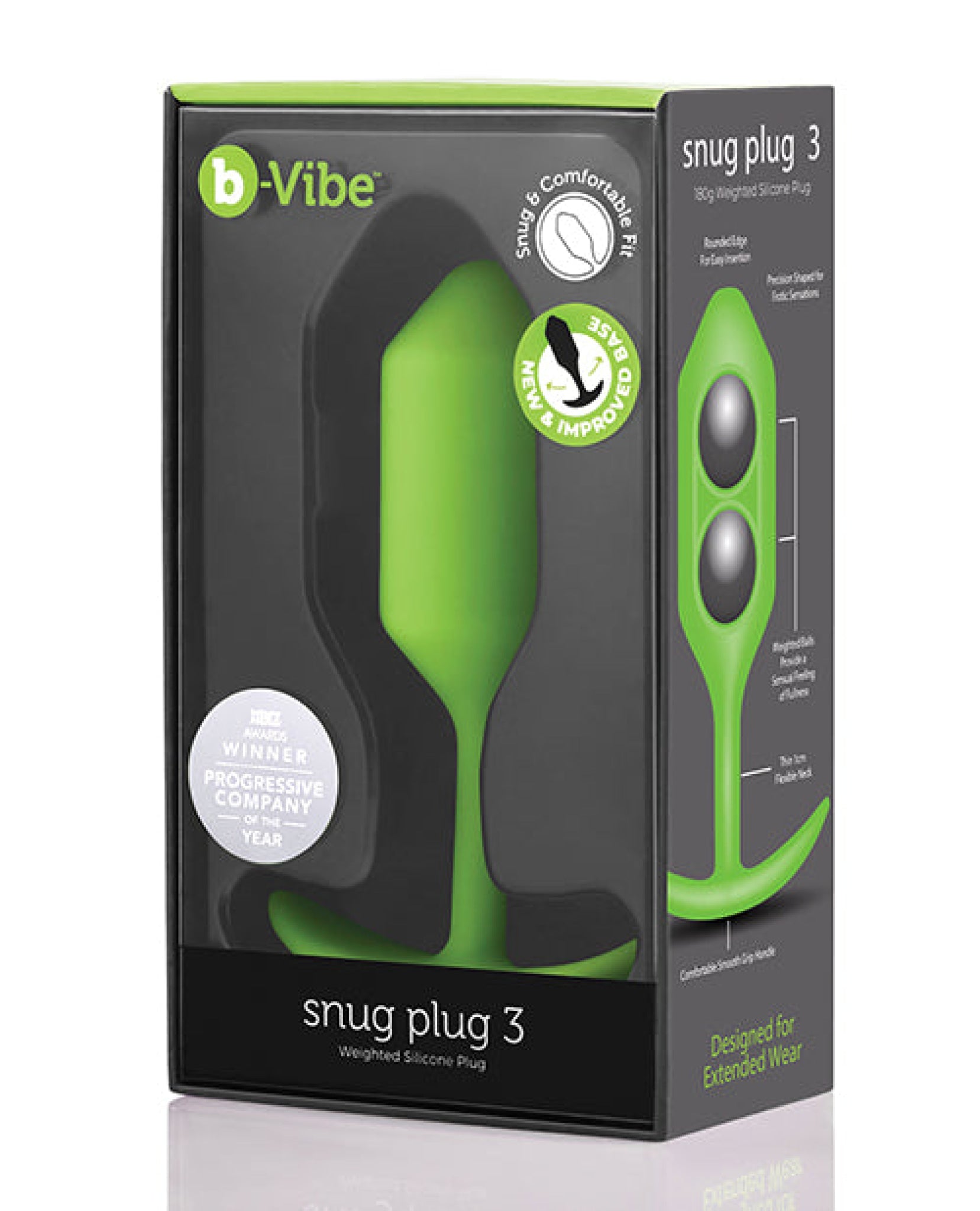 B-vibe Weighted Snug Plug 3 - 180 G B-vibe