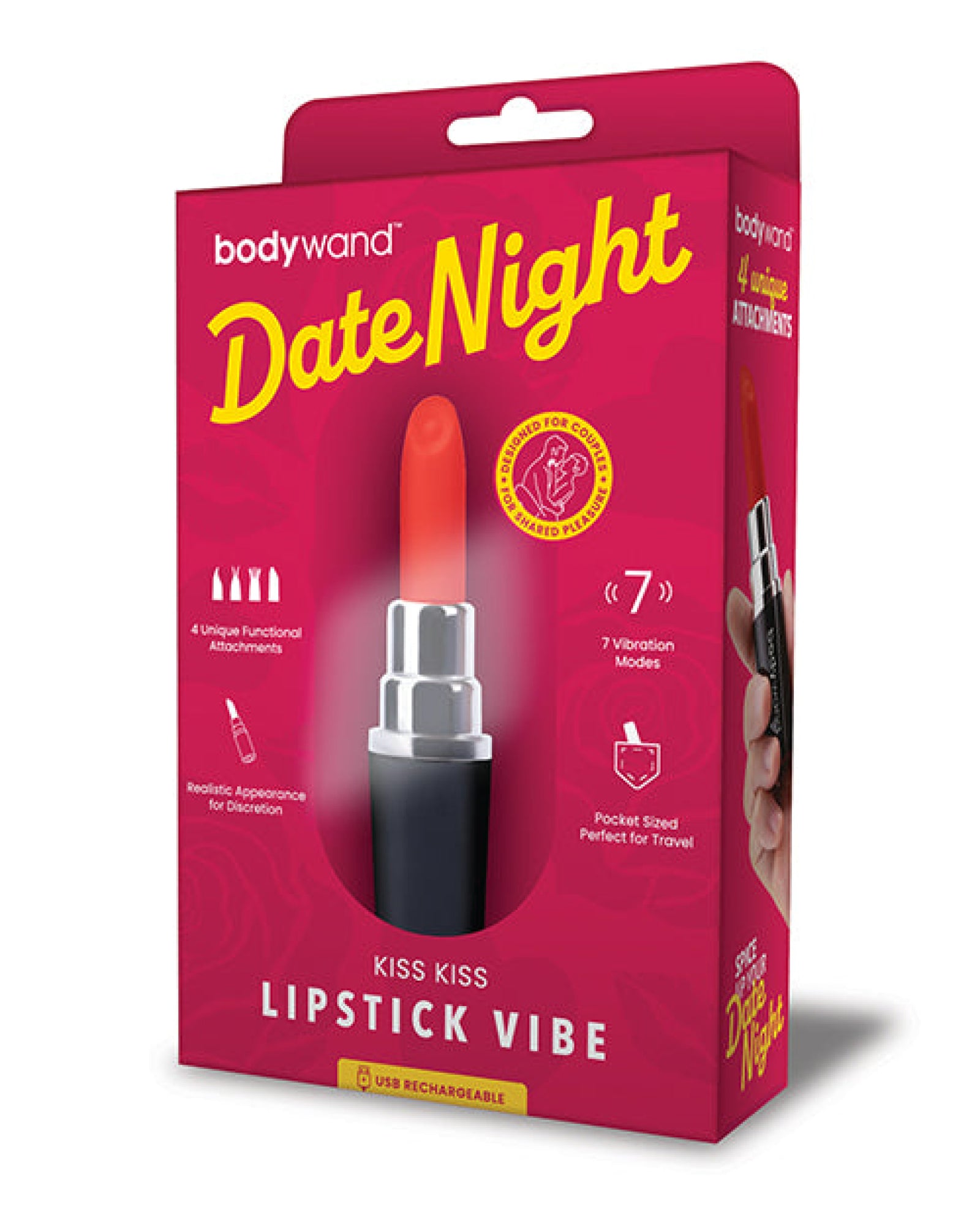 Xgen Bodywand Date Night Kiss Kiss Lipstick Vibe - Black/red Xgen