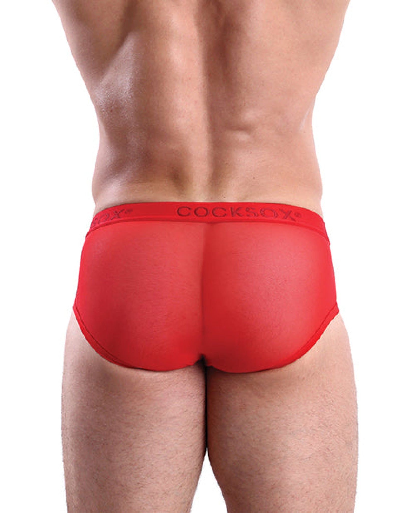 Cocksox Mesh Contour Pouch Sports Brief Fiery Red Cocksox