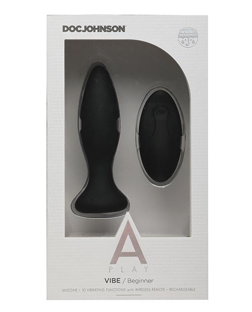 A Play Rechargeable Silicone Beginner Anal Plug W/remote Doc Johnson