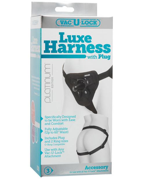 Vac-u-lock Platinum Edition Accessories Luxe Harness - Black Doc Johnson