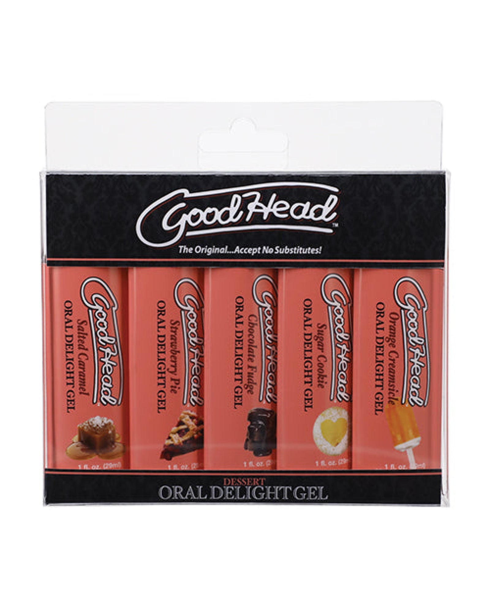 Goodhead Dessert Oral Delight Gel - Asst. Flavors Pack Of 5 Doc Johnson