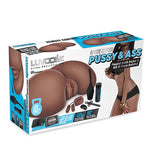 Luvdolz Remote Control Rechargeable Pussy & Ass W-douche - Mocha Luvdolz