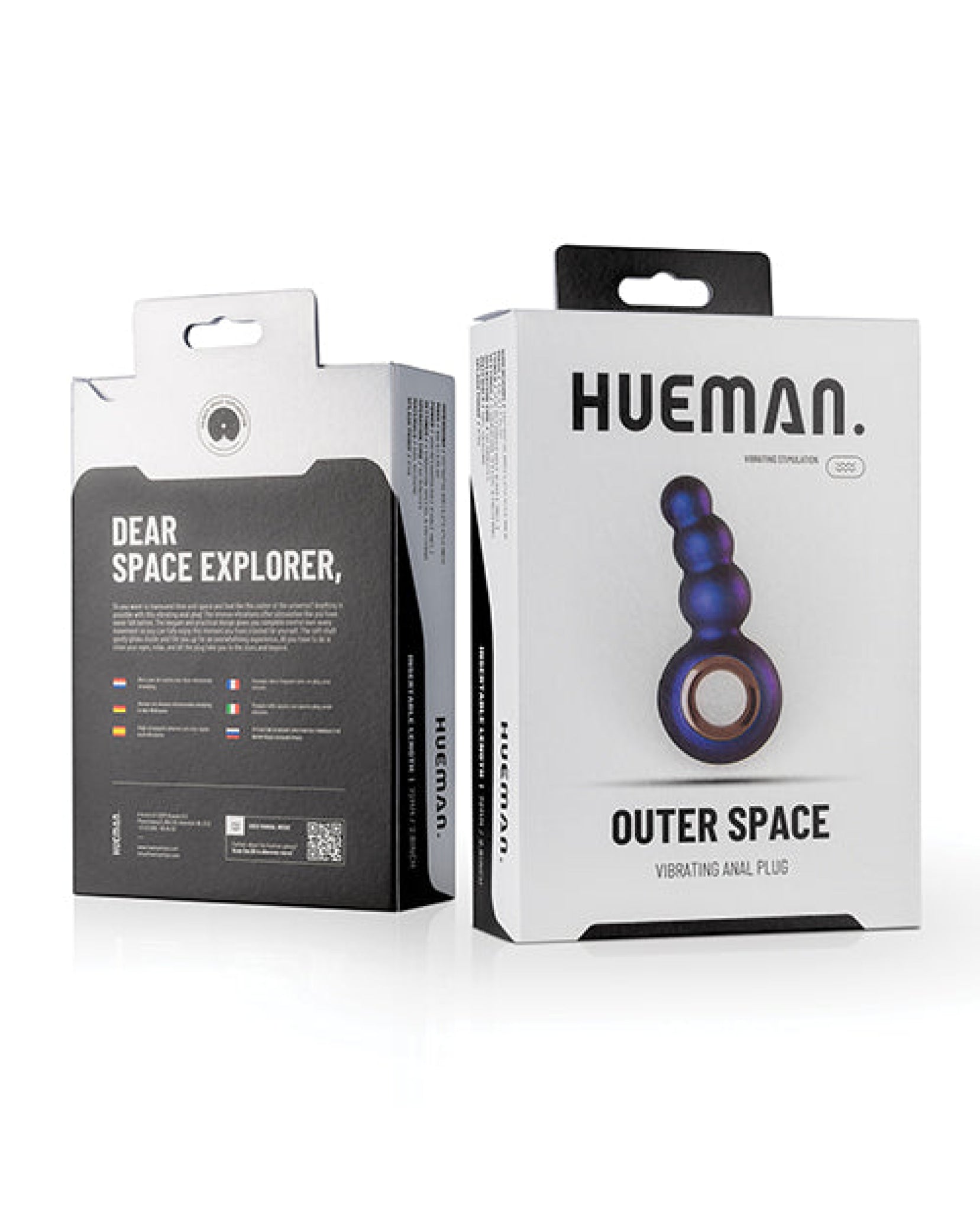 Hueman Outer Space Vibrating Anal Plug - Purple Easy Toys