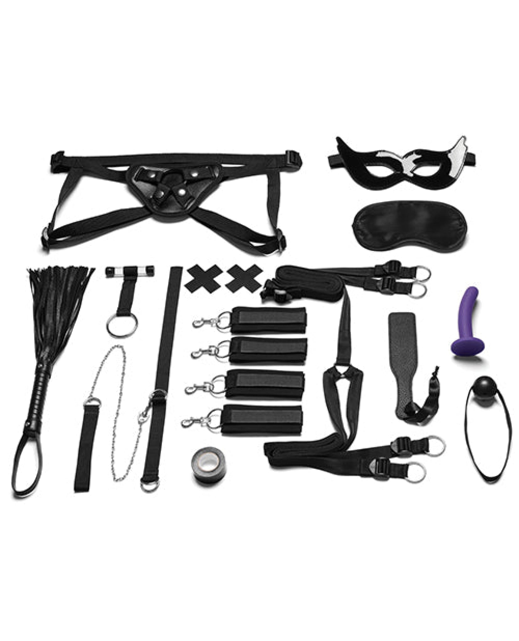 Everything You Need Bondage In A Box 12 Pc Bedspreader Set Lux Fetish