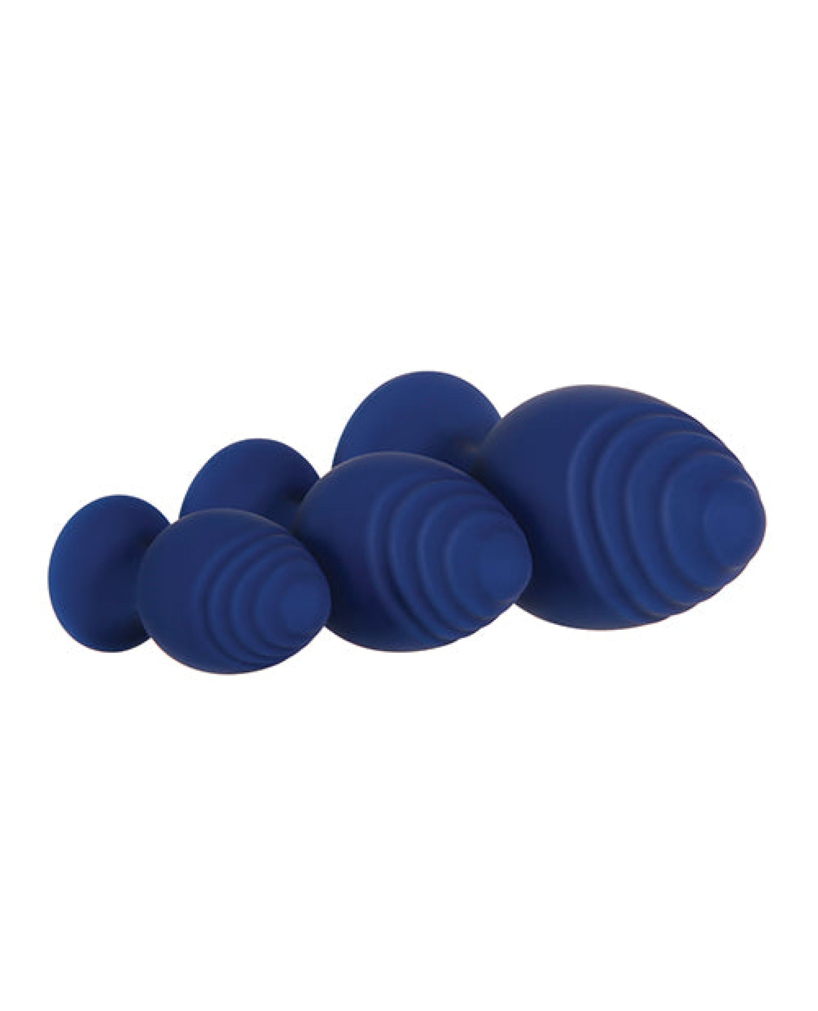 Evolved Get Your Groove On 3 Pc Silicone Anal Plug Set - Blue Evolved Novelties