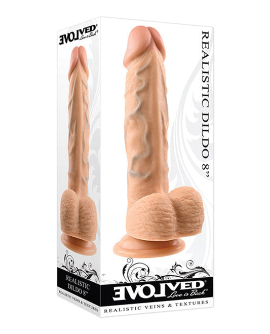 Evolved 8" Realistic Dildo W/balls Evolved Novelties