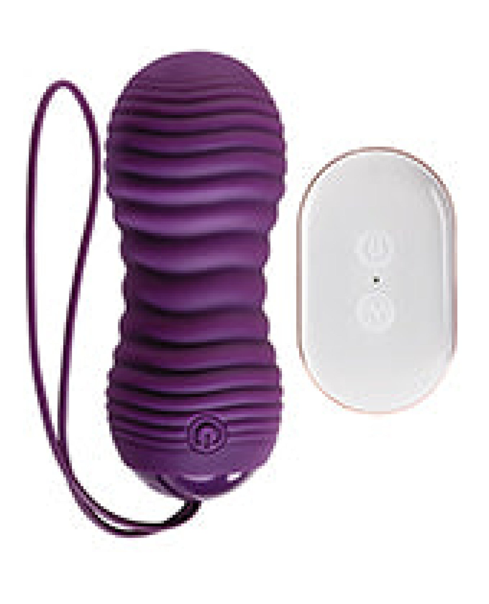 Evolved Eager Egg Vibrating & Thrusting Egg W-remote - Purple Evolved Novelties