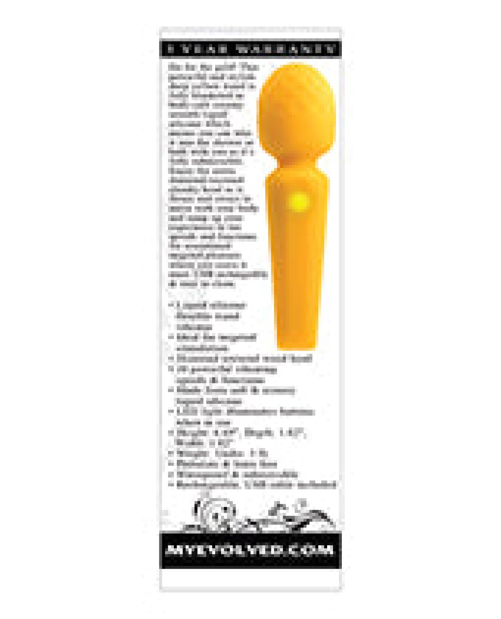 Evolved Sunshine Flexible Wand Vibrator - Yellow Evolved Novelties