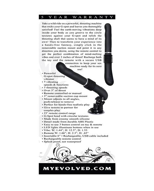 Evolved G Force Thruster - Black Evolved Novelties