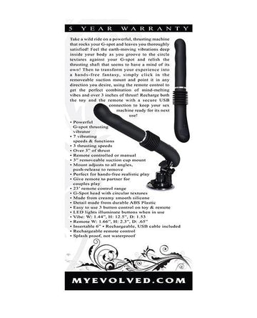 Evolved G Force Thruster - Black Evolved Novelties