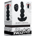 Evolved Bump N' Groove Vibrating Butt Plug - Black Evolved Novelties