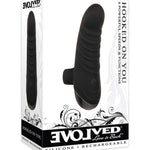 Evolved Hooked On You Curved Finger Vibrator - Black Evolved Novelties