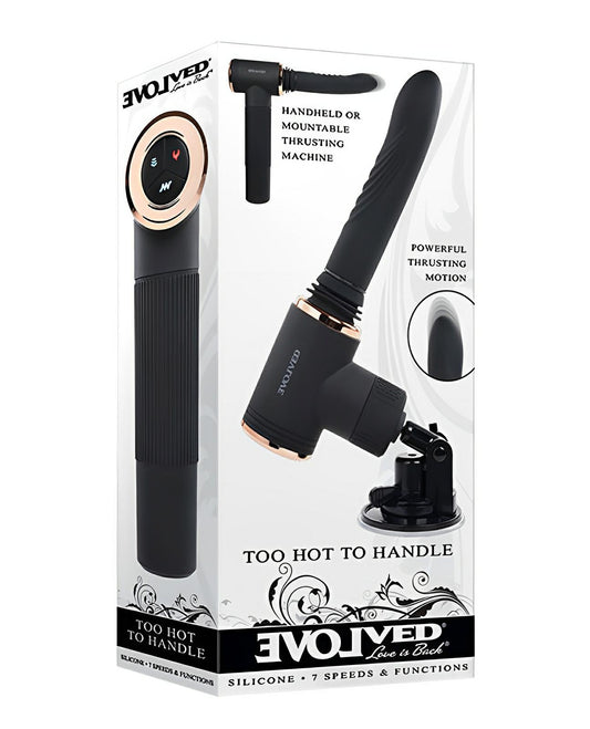 Evolved Too Hot To Handle Thrusting Machine - Black Evolved Novelties