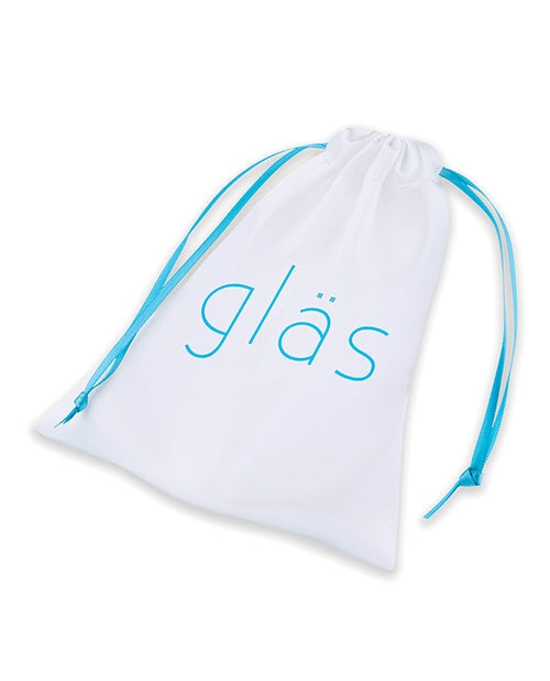 Glas Triple Play Beaded Butt Plug - Clear Gläs