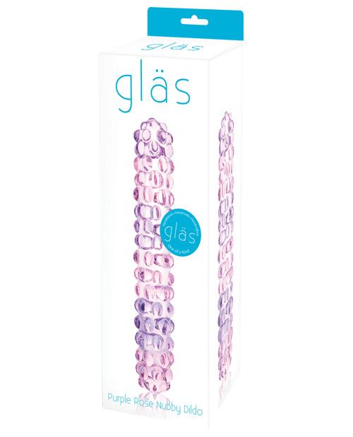 Glas Purple Rose Nubby Glass Dildo Gläs 1657
