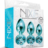 Nixie Metal Butt Plug Trainer Set W/inlaid Jewel Nixie