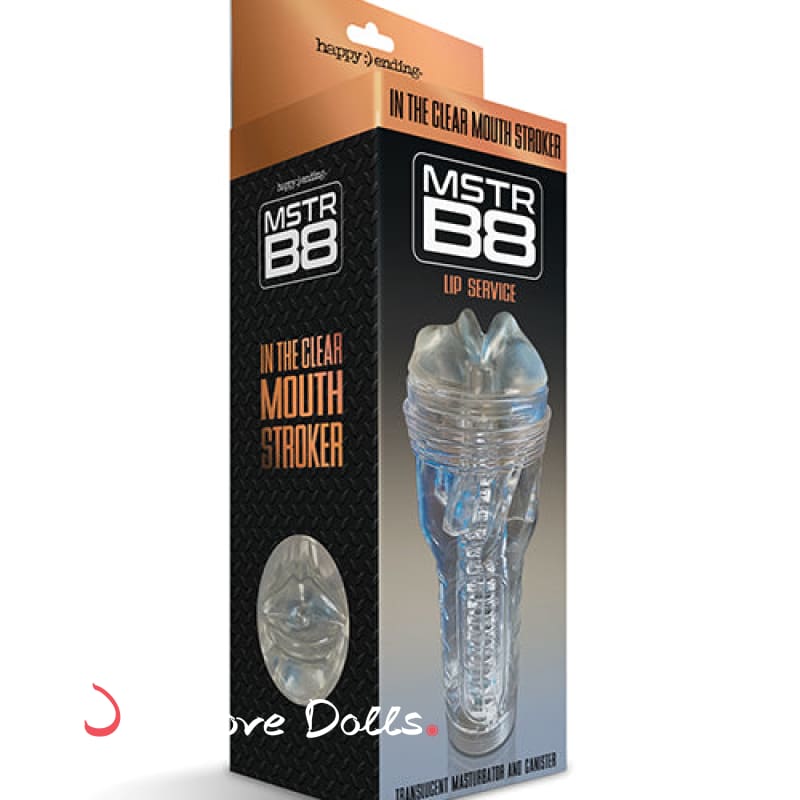 Mstr B8 In The Clear Mouth Stroker - Clear Mstr B8