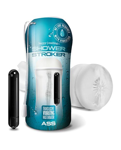 Shower Stroker Vibrating Ass - Clear The Happy Ending