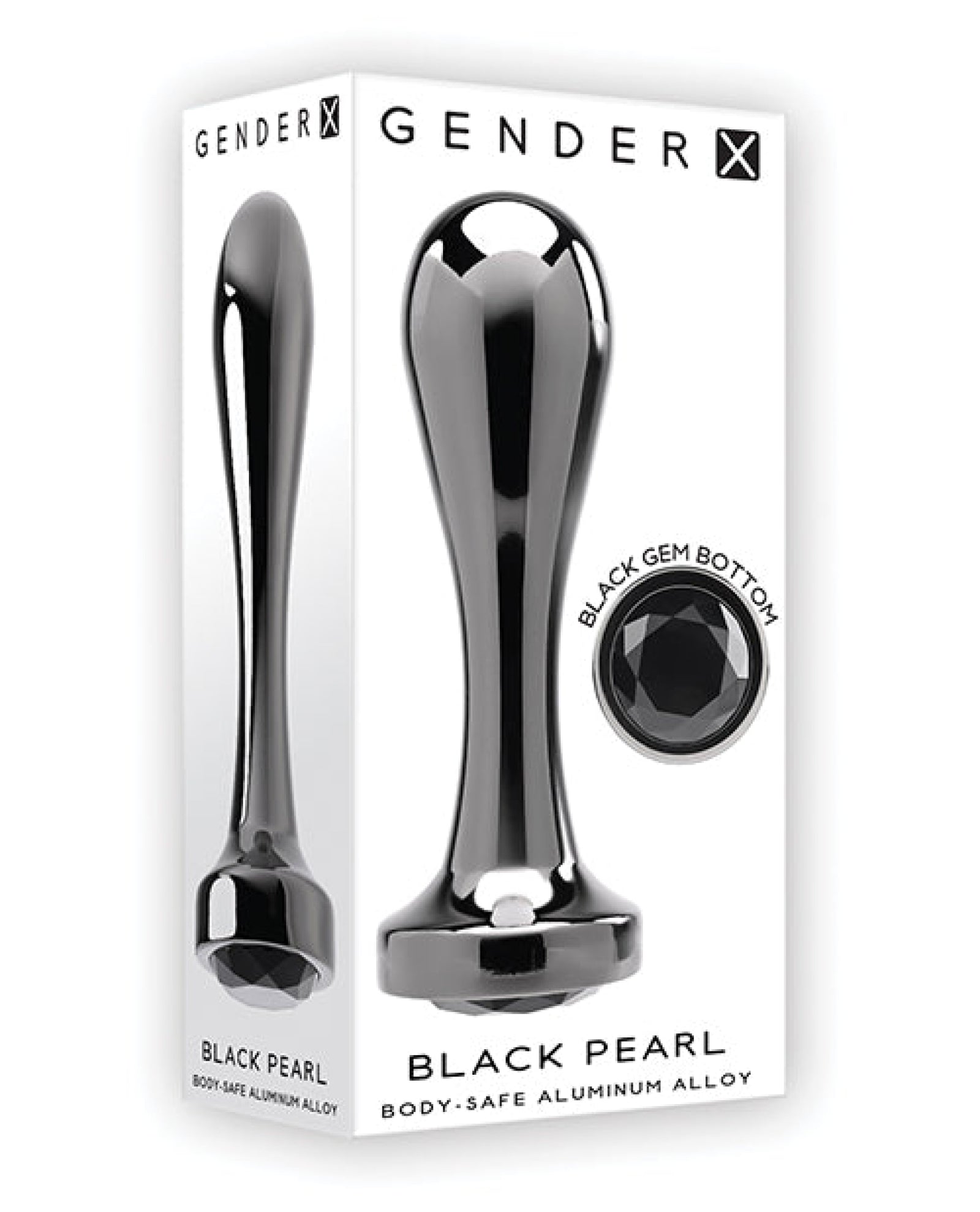 Gender X Black Pearl Plug - Black Gender X