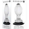 Gender X Crystal Ball Plug W-suction Cup - Clear Gender X