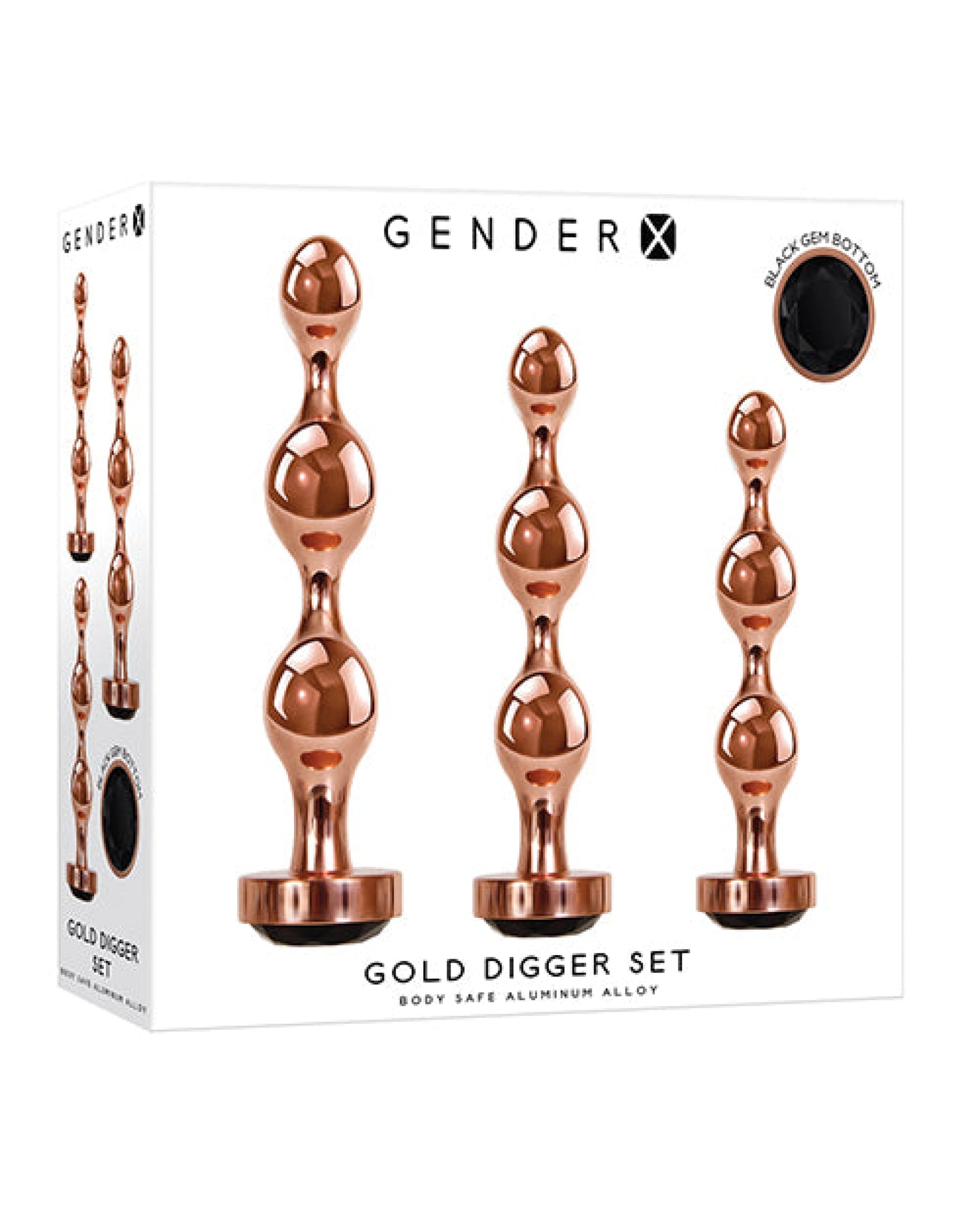 Gender X Gold Digger Set - Rose Gold-black Gender X