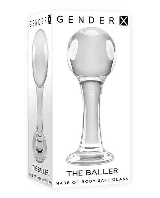 Gender X The Baller  Glass Plug - Clear Gender X 1657