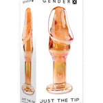 Gender X Just The Tip Glass Plug - Multi Color Gender X