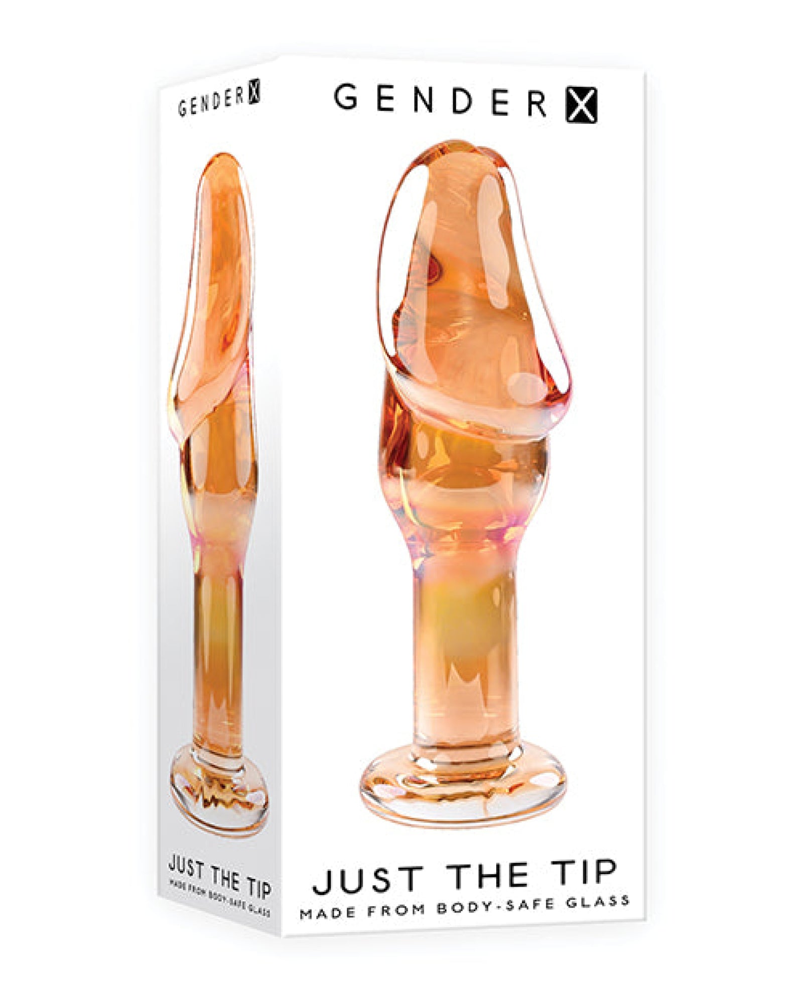 Gender X Just The Tip Glass Plug - Multi Color Gender X