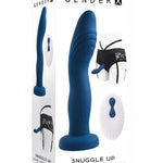Gender X Snuggle Up Dual Motor Strap On Vibe W-harness - Blue Gender X