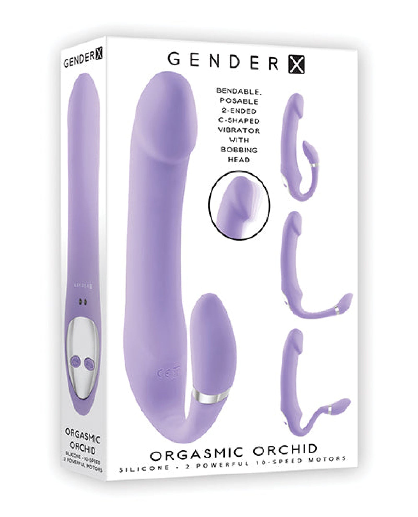Gender X Orgasmic Orchid Posable Vibrator - Purple Gender X