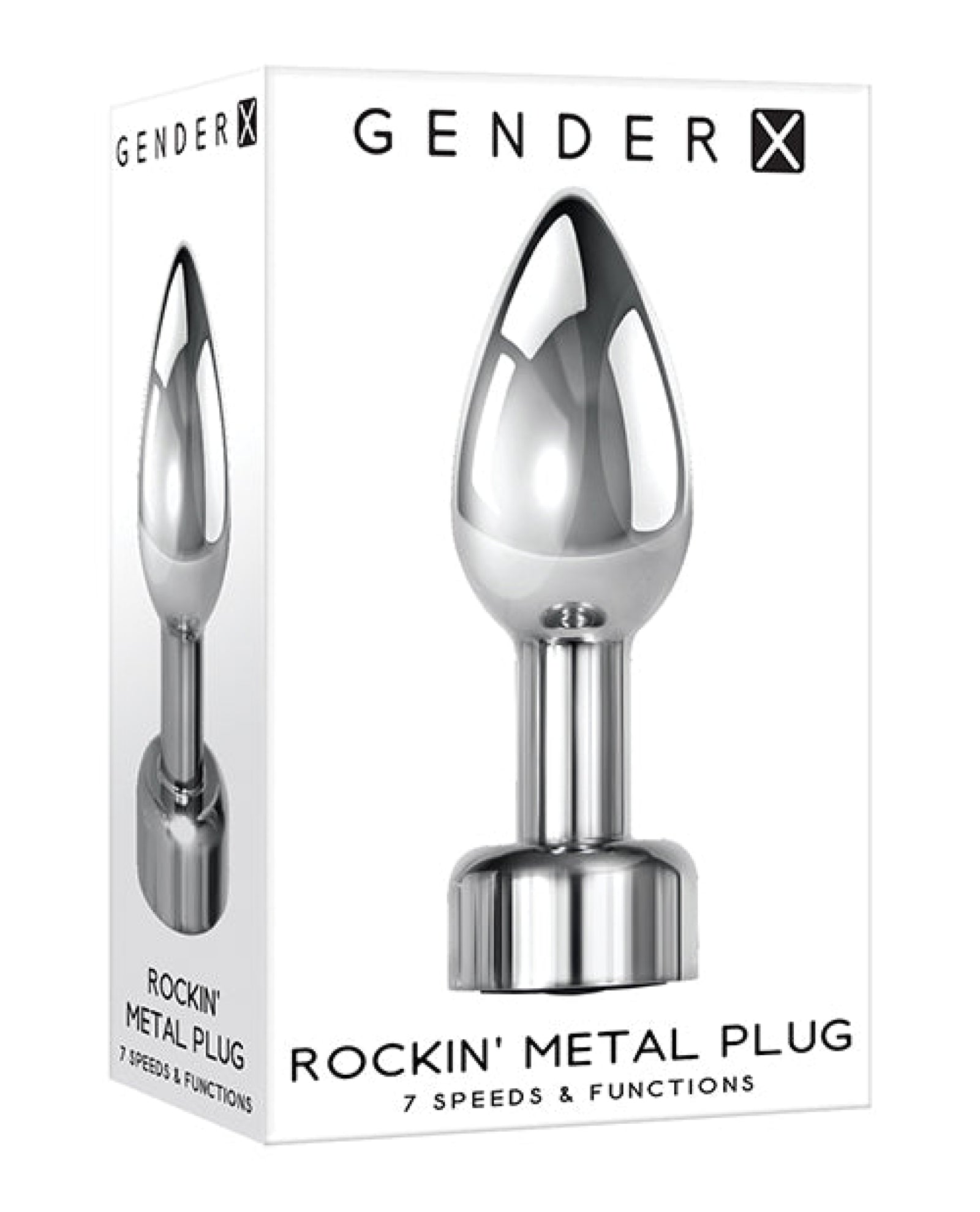 Gender X Rockin Metal Plug - Chrome Gender X