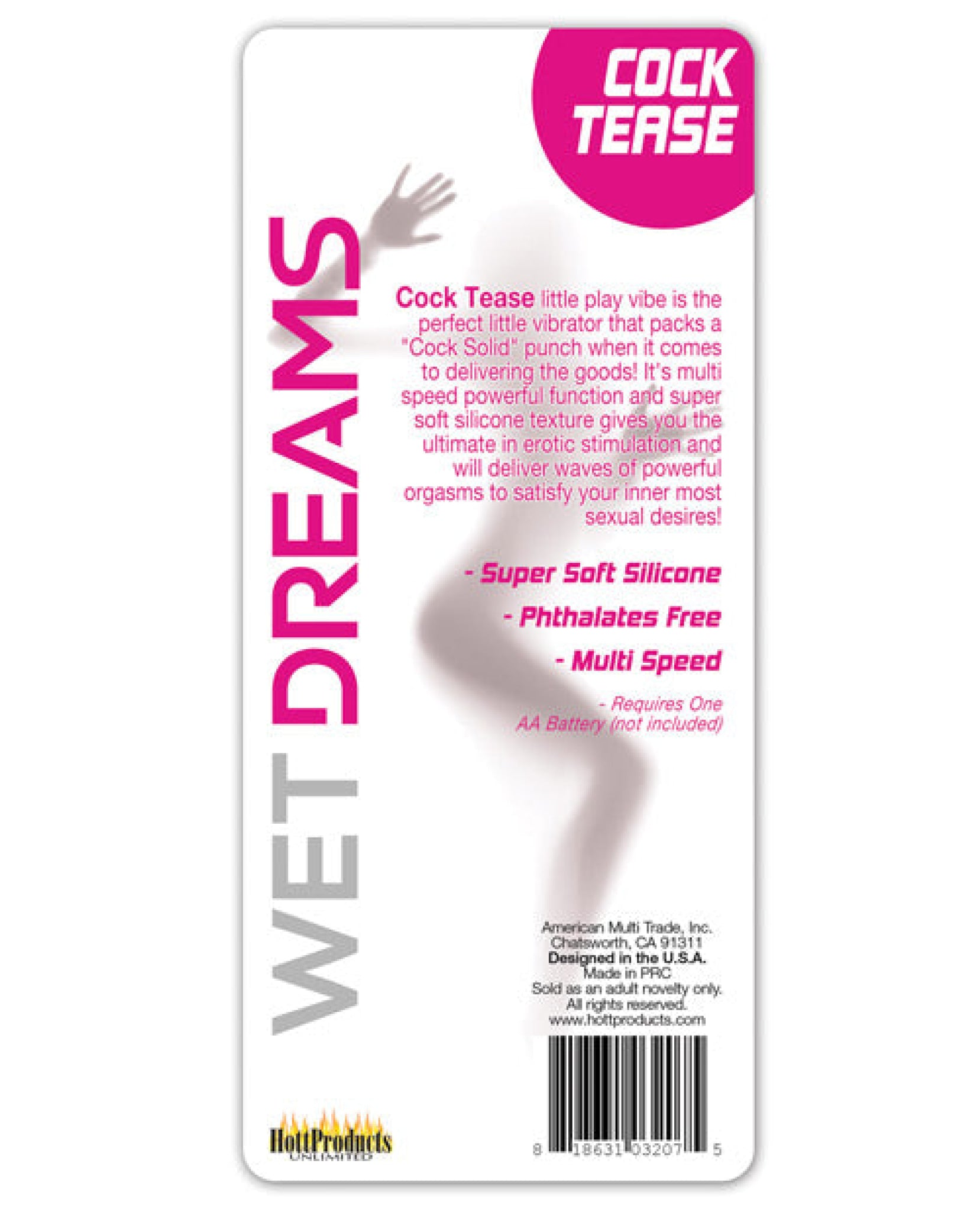 Wet Dreams Cock Tease Play Vibe - Magenta Hott Products