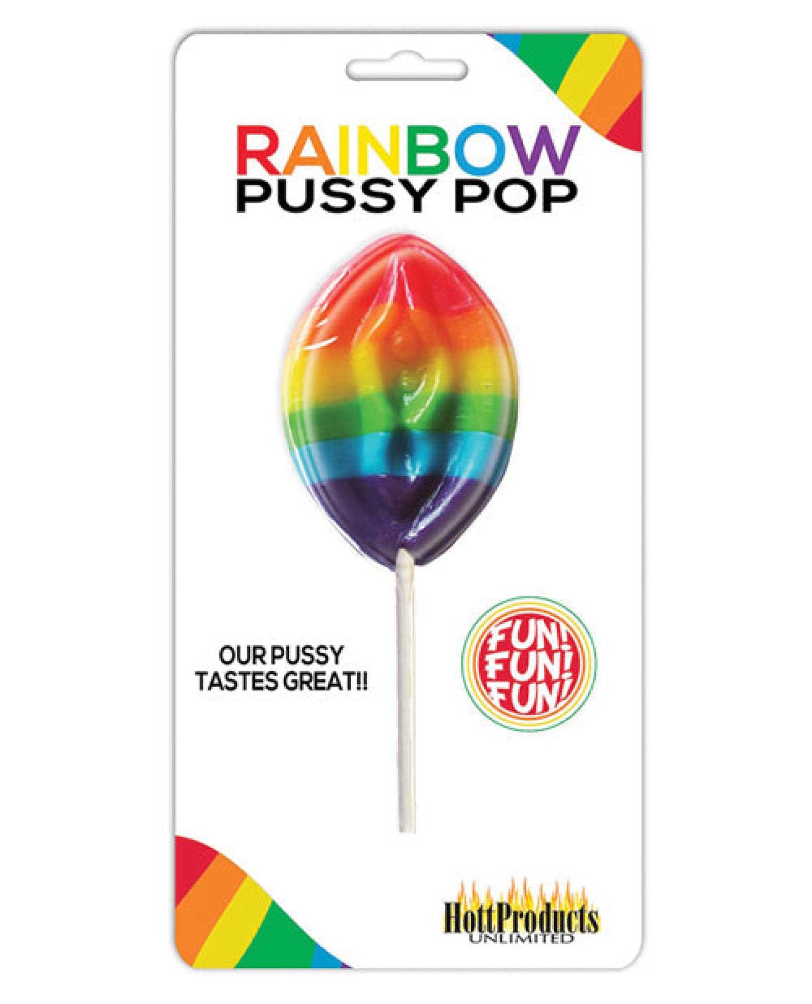 Rainbow Pussy Pops Carded Hott Products
