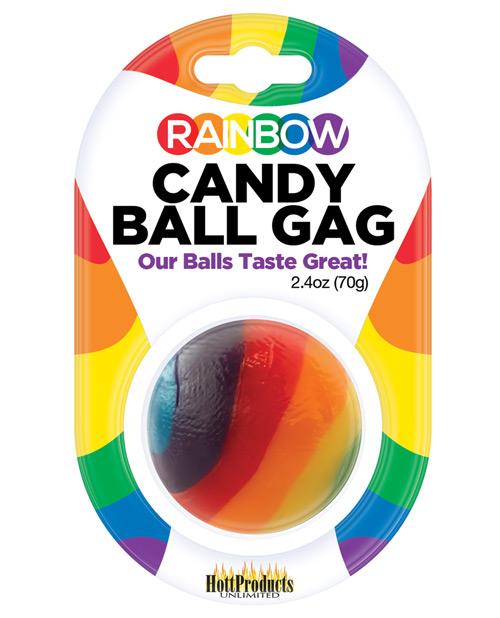 Rainbow Candy Ball Gag - Strawberry Hott Products 1657