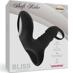 Bliss Shaft Rider Vibrating Cock Ring Sleeve - Black Hott Products