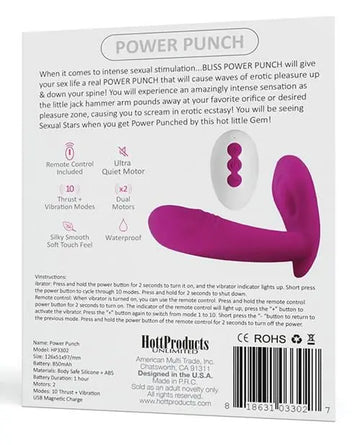 Bliss Power Punch Thrusting Vibe Hott Products