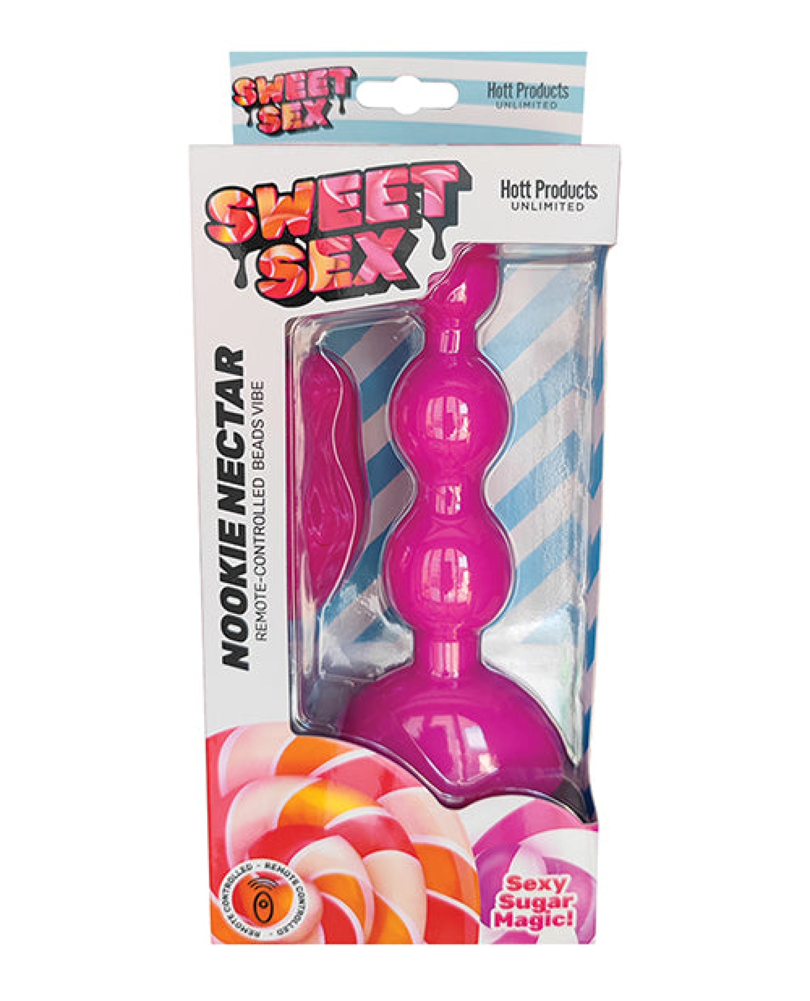 Sweet Sex Nookie Nectar Beads Vibe W-remote - Magenta Hott Products