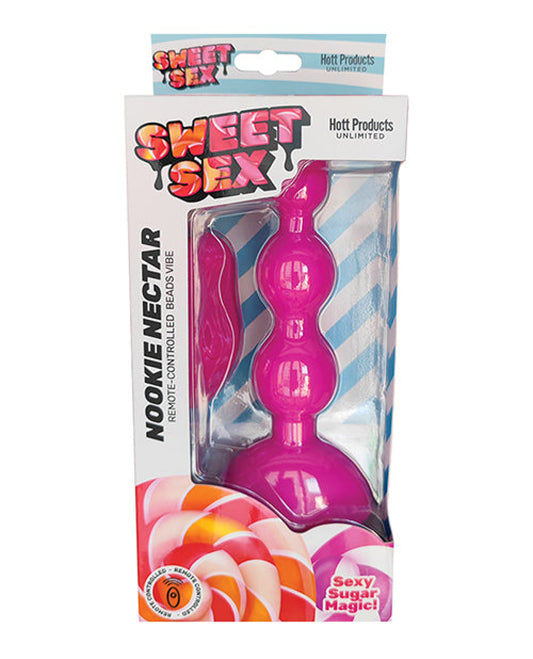 Sweet Sex Nookie Nectar Beads Vibe W-remote - Magenta Hott Products 1657