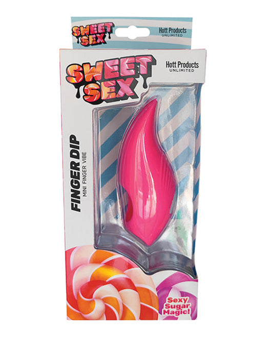 Sweet Sex Finger Dip Mini Finger Vibe - Magenta Hott Products 1657