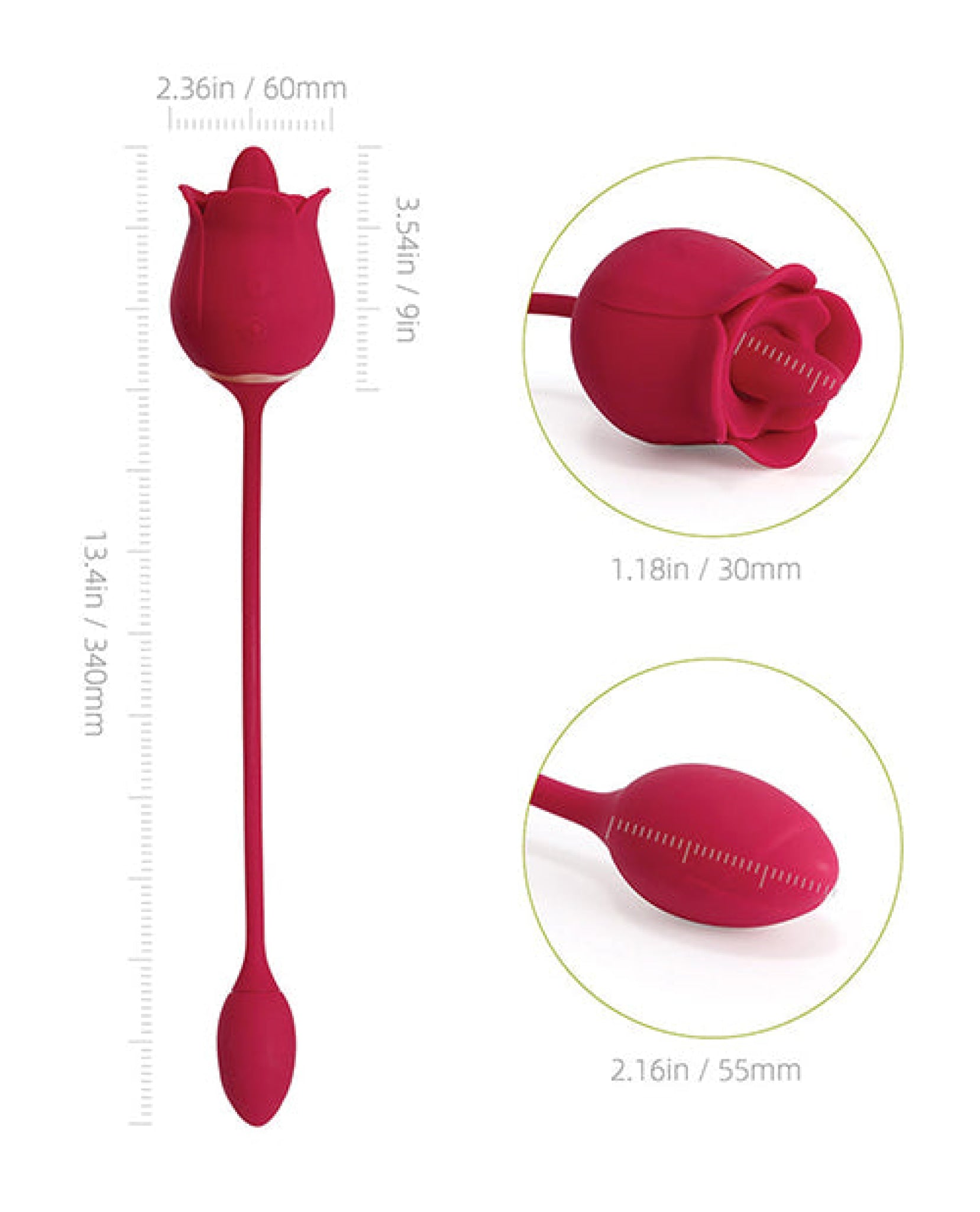 Fiona Clit Licking Rose & Vibrating Egg - Red Uc Global Trade