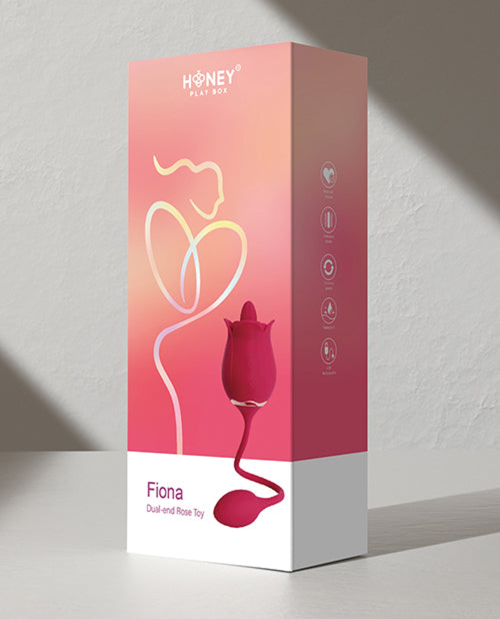 Fiona Clit Licking Rose & Vibrating Egg - Red Uc Global Trade